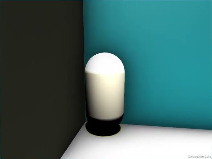 A second player in the arena, seen through the first player's eyes